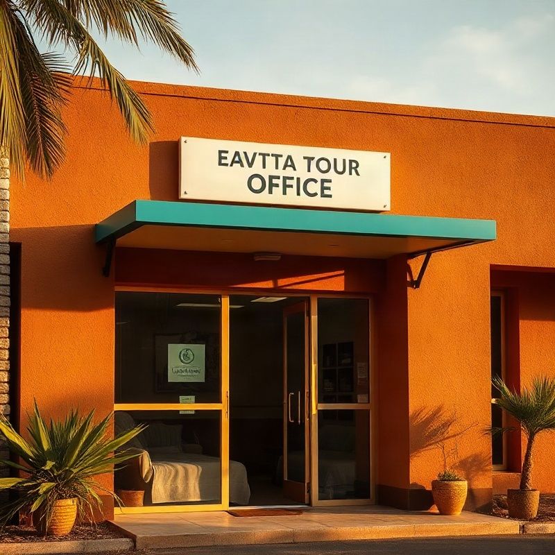 Teal-accented office entrance on Kenyatta Highway in Thika